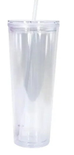 Vaso acrílico con forma de bola de nieve de 24 oz