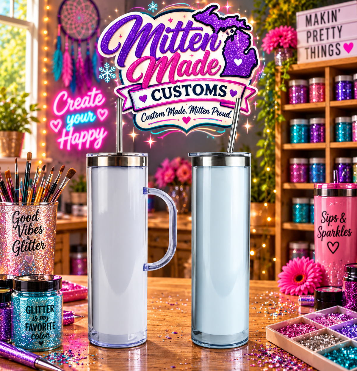 Vaso acrílico con forma de bola de nieve de 24 oz